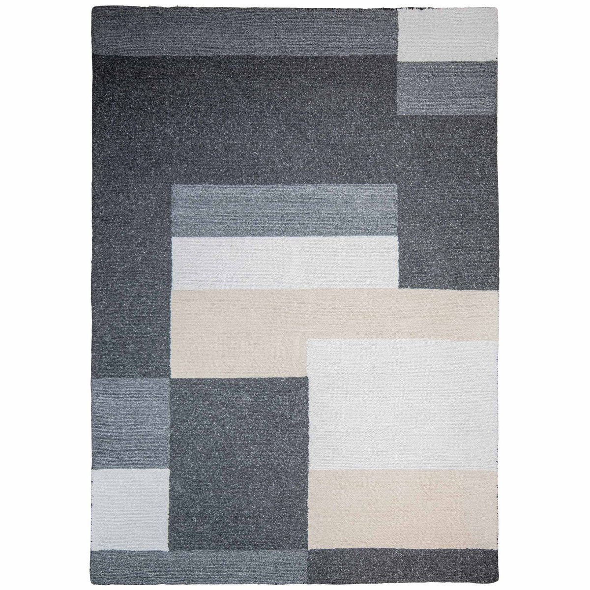 Tapete Decorativo Kali D2027 Gris / Crema – Geométrico · Exterior