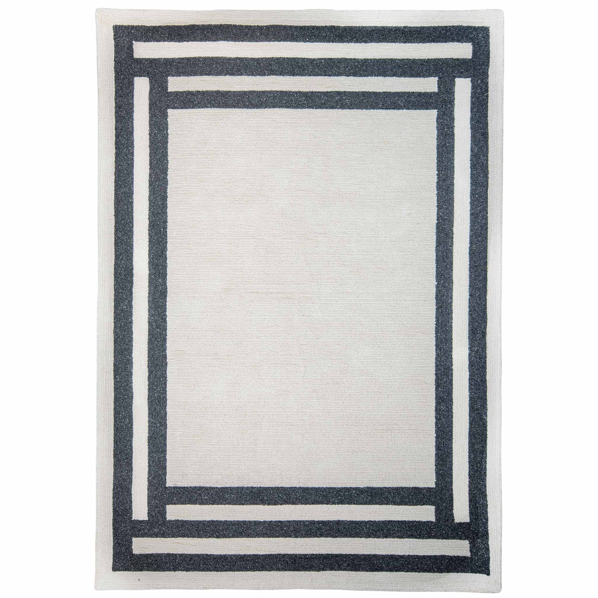 Tapete Decorativo Kali D2029 Crema / Grafito – Geométrico · Exterior