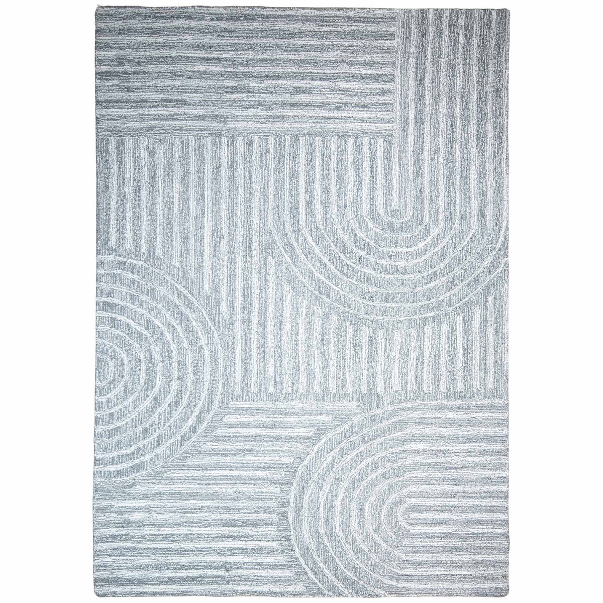Tapete Decorativo Kali D2034 Gris / Crema – Geométrico · Exterior