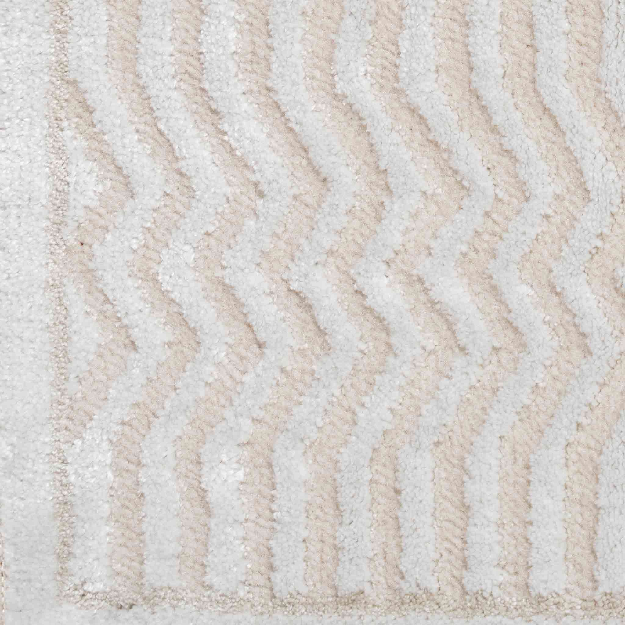 Tapete Decorativo Laila T5157 Crema / Crema – Geométrico · Interior
