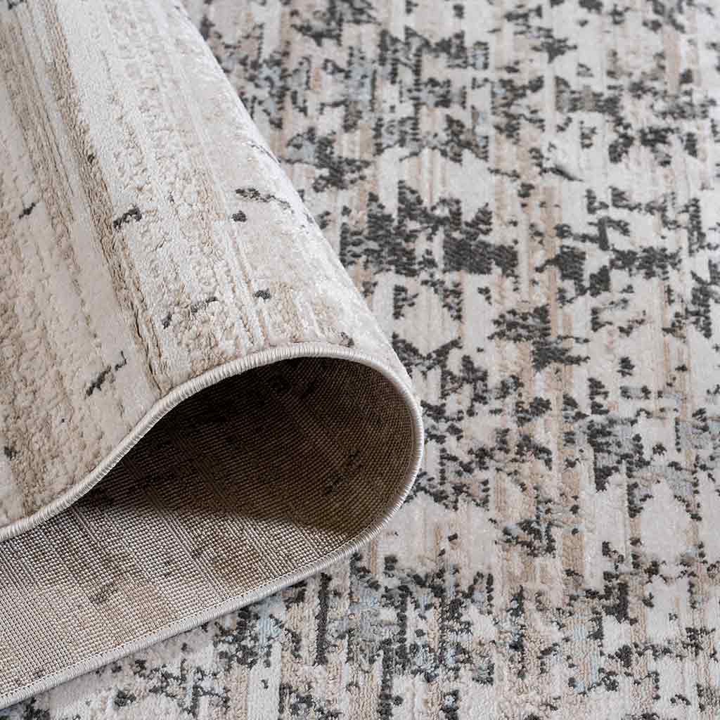 Tapete Decorativo Laria 1059C Gris / Ivory – Abstracto · Interior