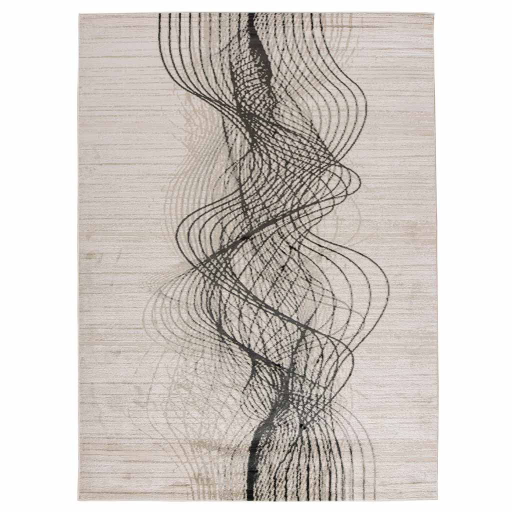 Tapete Decorativo Laria 1060C Charcoal / Taupe – Abstracto · Interior