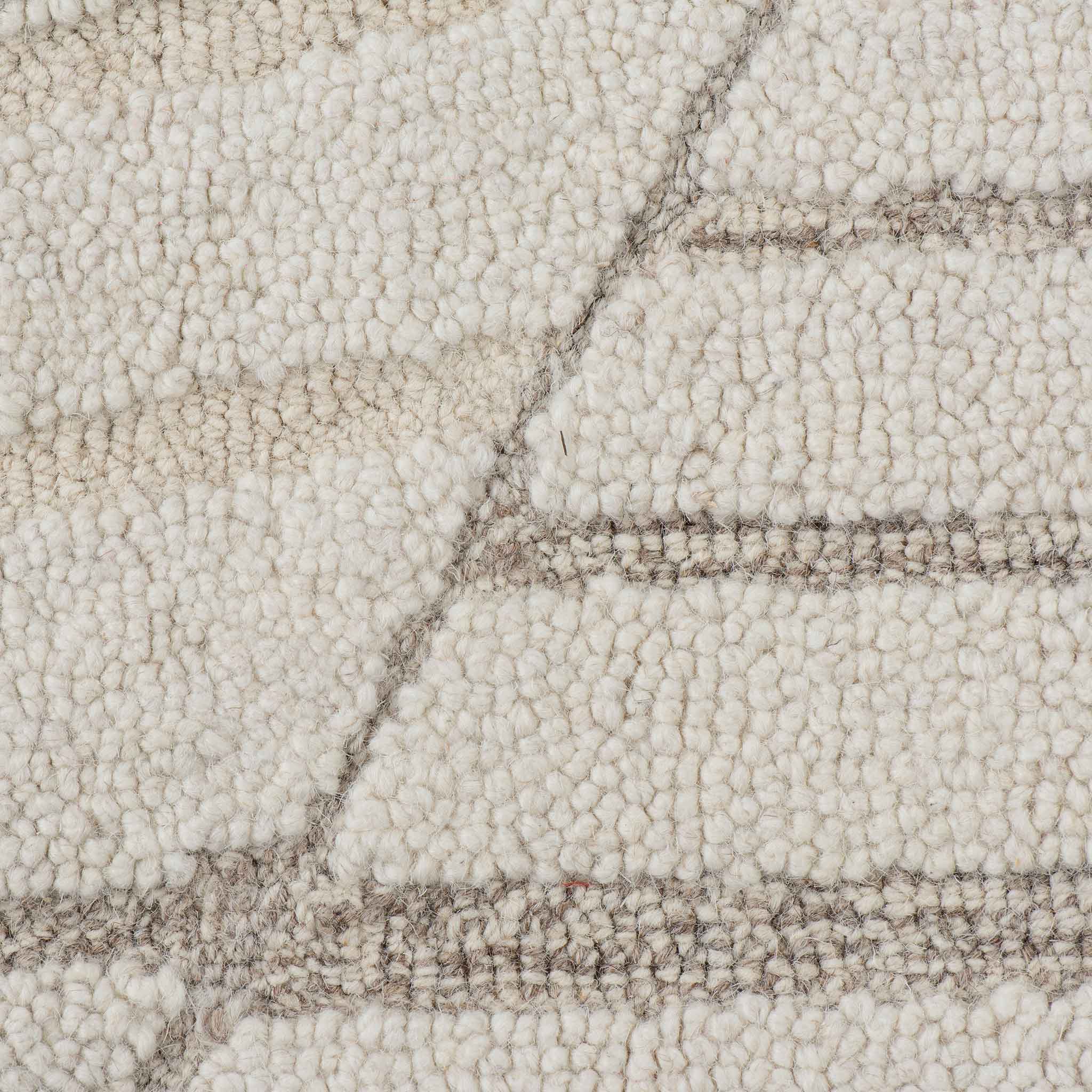 Tapete Decorativo Lena 116N3 Ivory / Gris – Geométrico · Interior