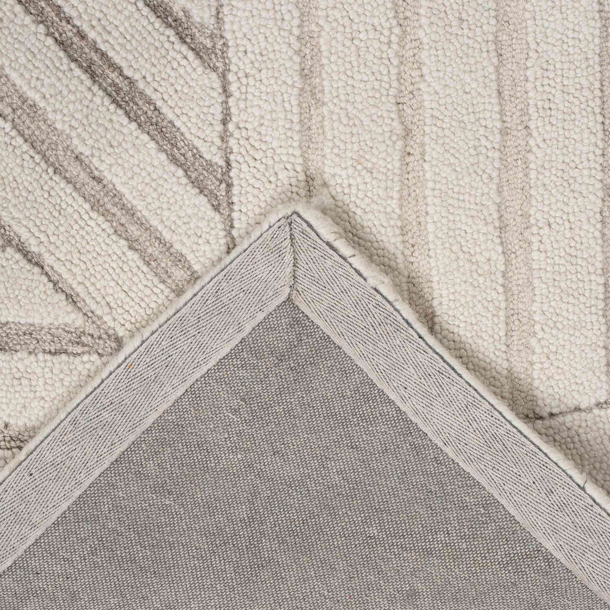 Tapete Decorativo Lena 116N3 Ivory / Gris – Geométrico · Interior