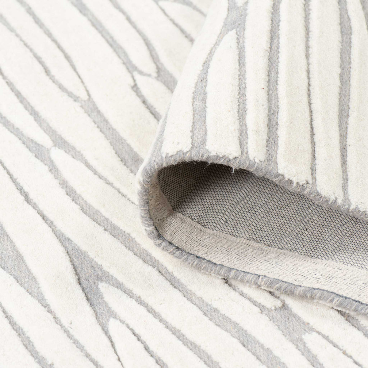 Tapete Decorativo Lena 117N Ivory / Gris – Abstracto · Interior