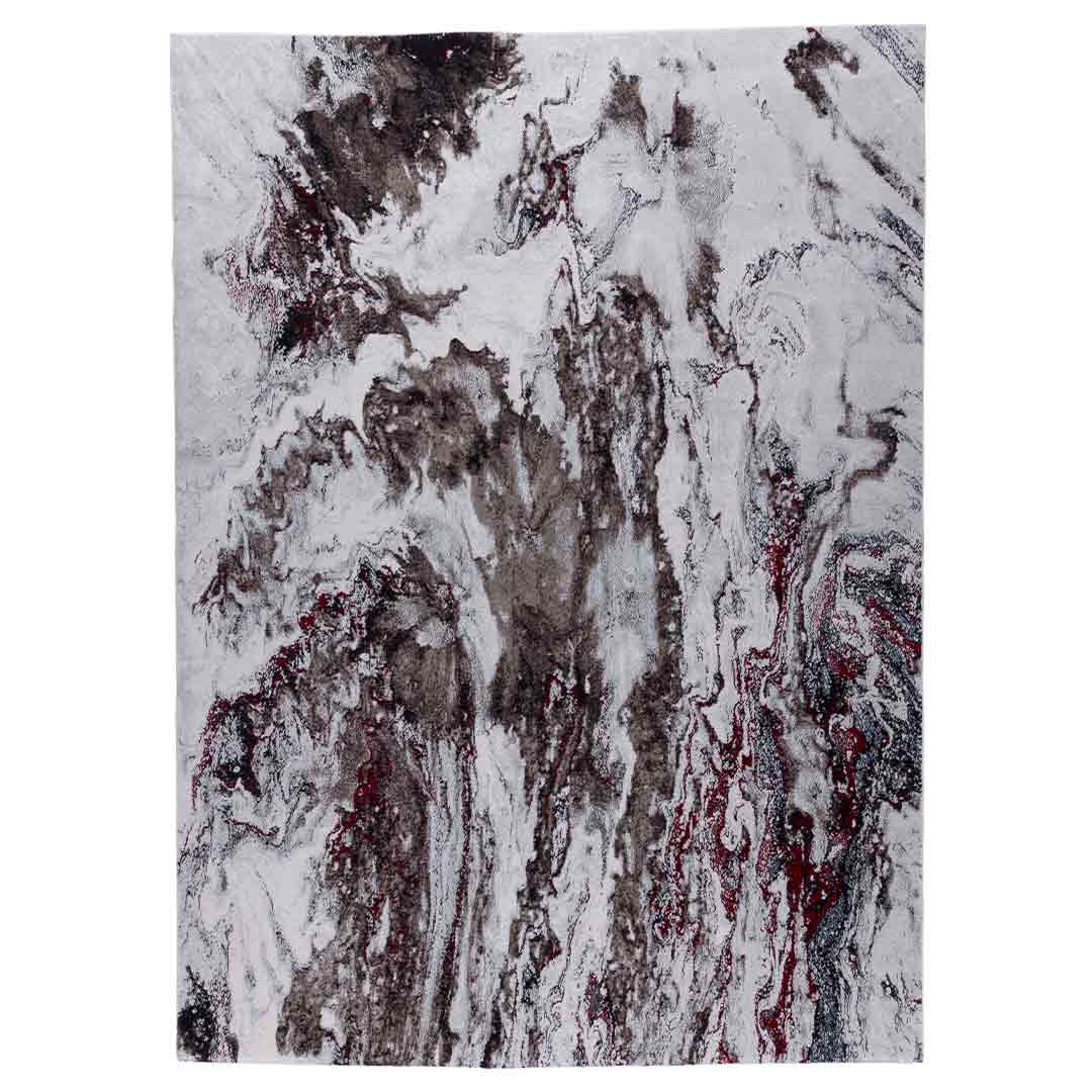 Tapete Decorativo Marmaris 1022C Rojo / Beige – Abstracto · Interior