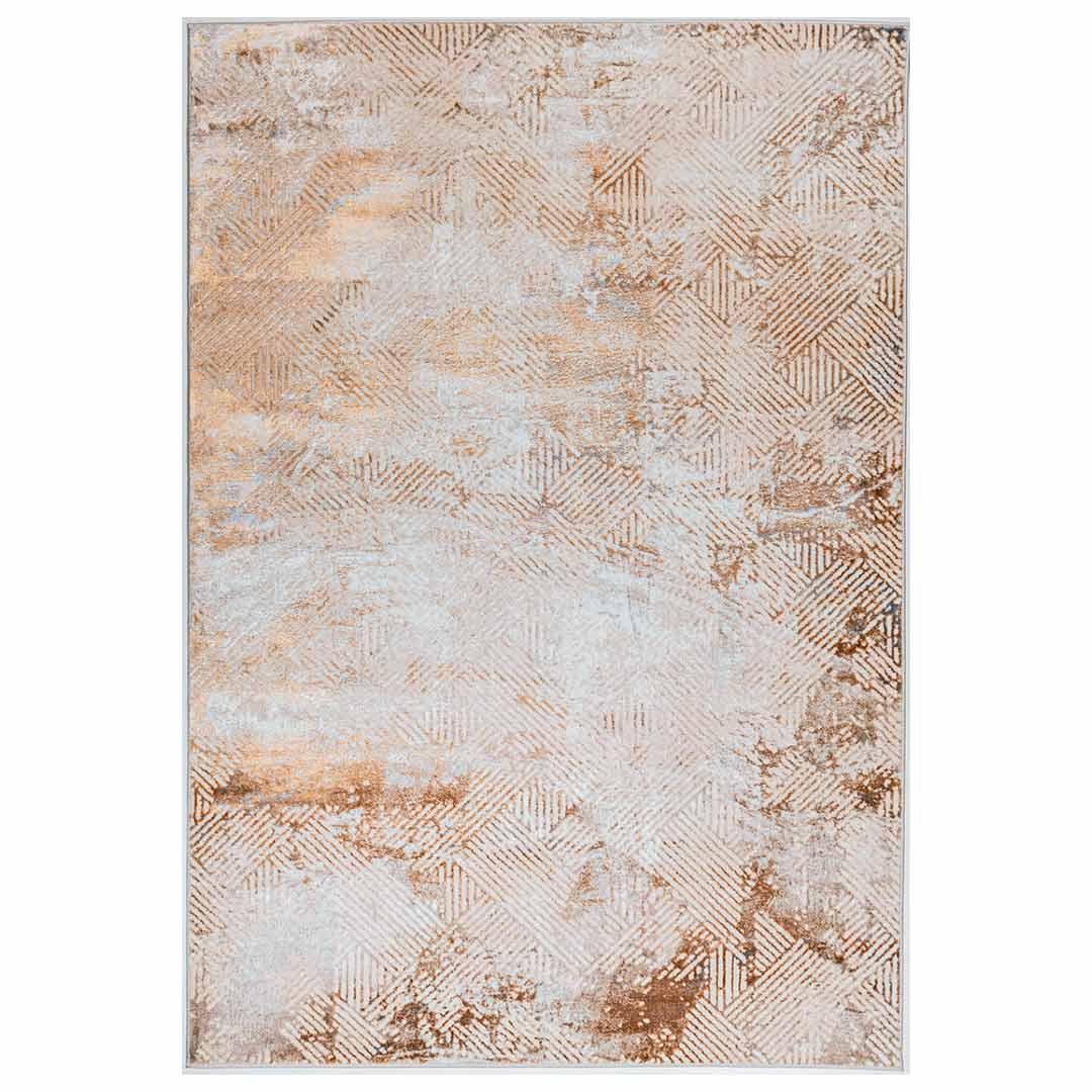Tapete Decorativo Melet U5034 Oro / Gris – Geométrico · Interior