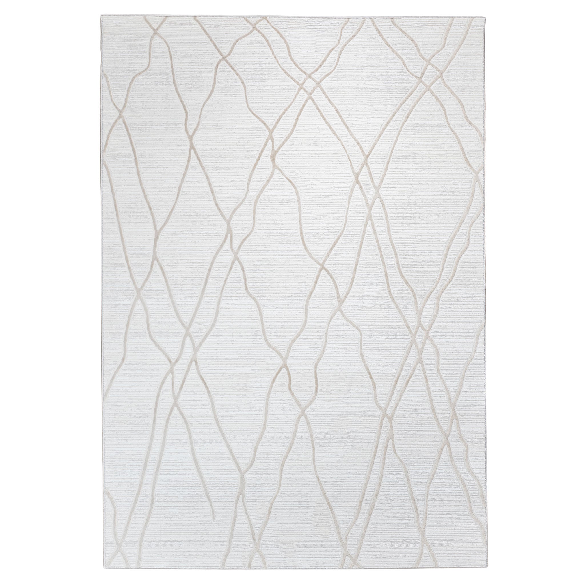 Tapete Decorativo Mesina U5038 Beige / Crema – Geométrico · Interior