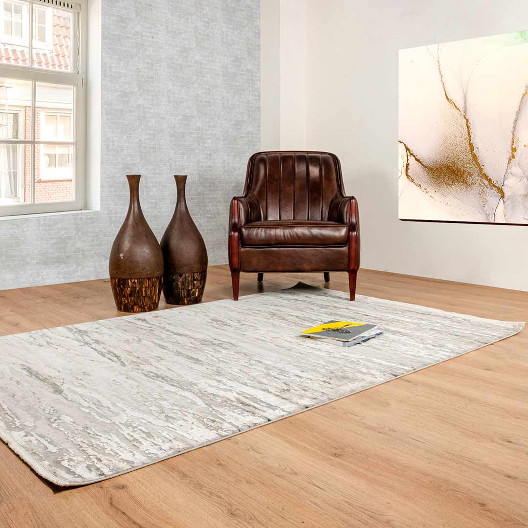 Tapete Decorativo Minori T2299 Crema / Gris – Abstracto · Interior