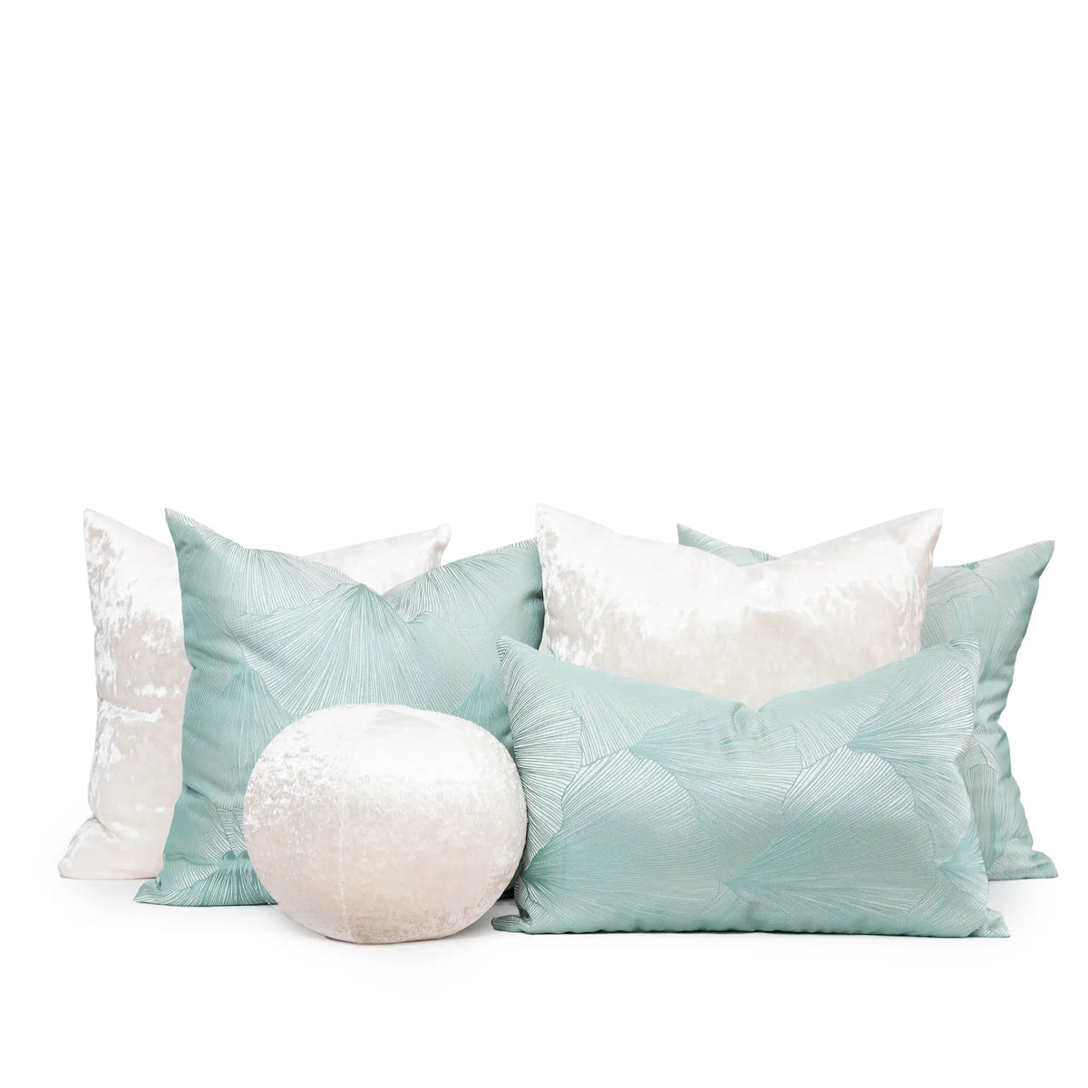 Set 6 Cojines Decorativos A&A Menta — Serenidad Celeste · Interior