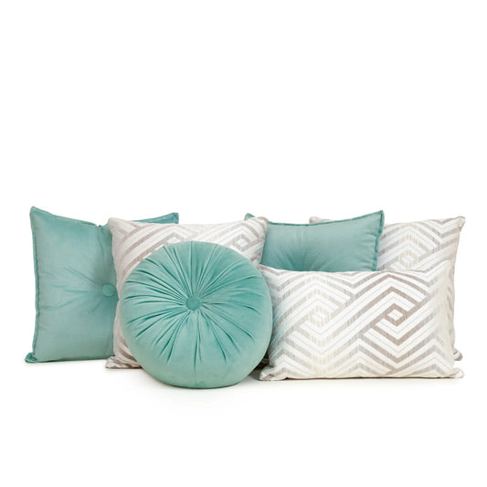 Set 6 Cojines Decorativos A&A Menta — Serenidad Fresca · Interior