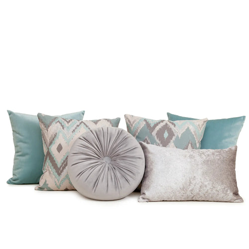 Set 6 Cojines Decorativos A&A Menta — Serenidad Celeste · Interior