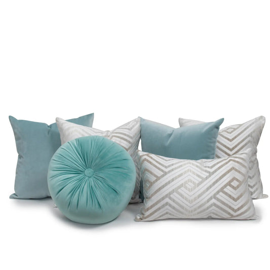 Set 6 Cojines Decorativos A&A Menta — Serenidad Fresca · Interior