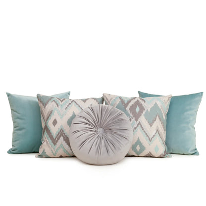 Set 5 Cojines Decorativos A&A Menta — Serenidad Celeste · Interior