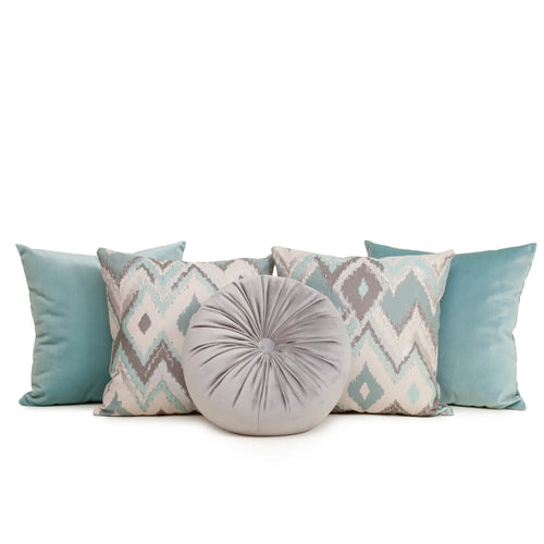 Set 5 Cojines Decorativos A&A Menta — Serenidad Celeste · Interior