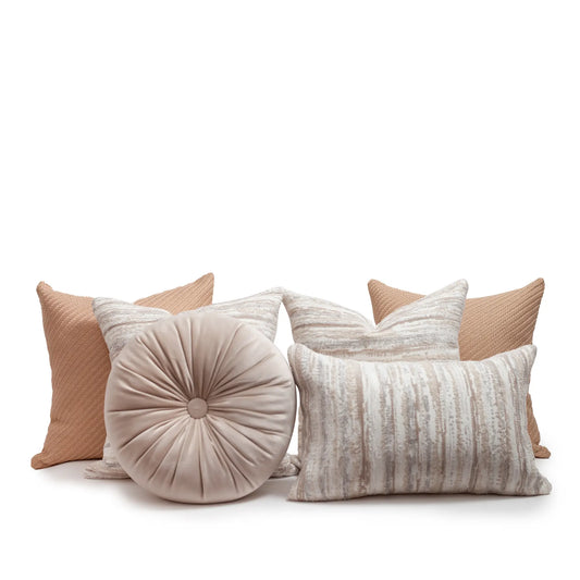 Set 6 Cojines Decorativos A&A Mocha — Calidez Texturizada · Interior