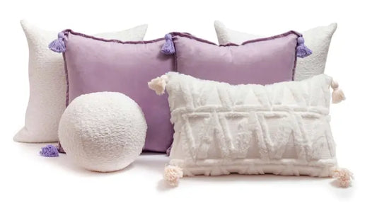 Set 6 Cojines Decorativos A&A Morado — Elegancia Lila Contemporánea · Interior