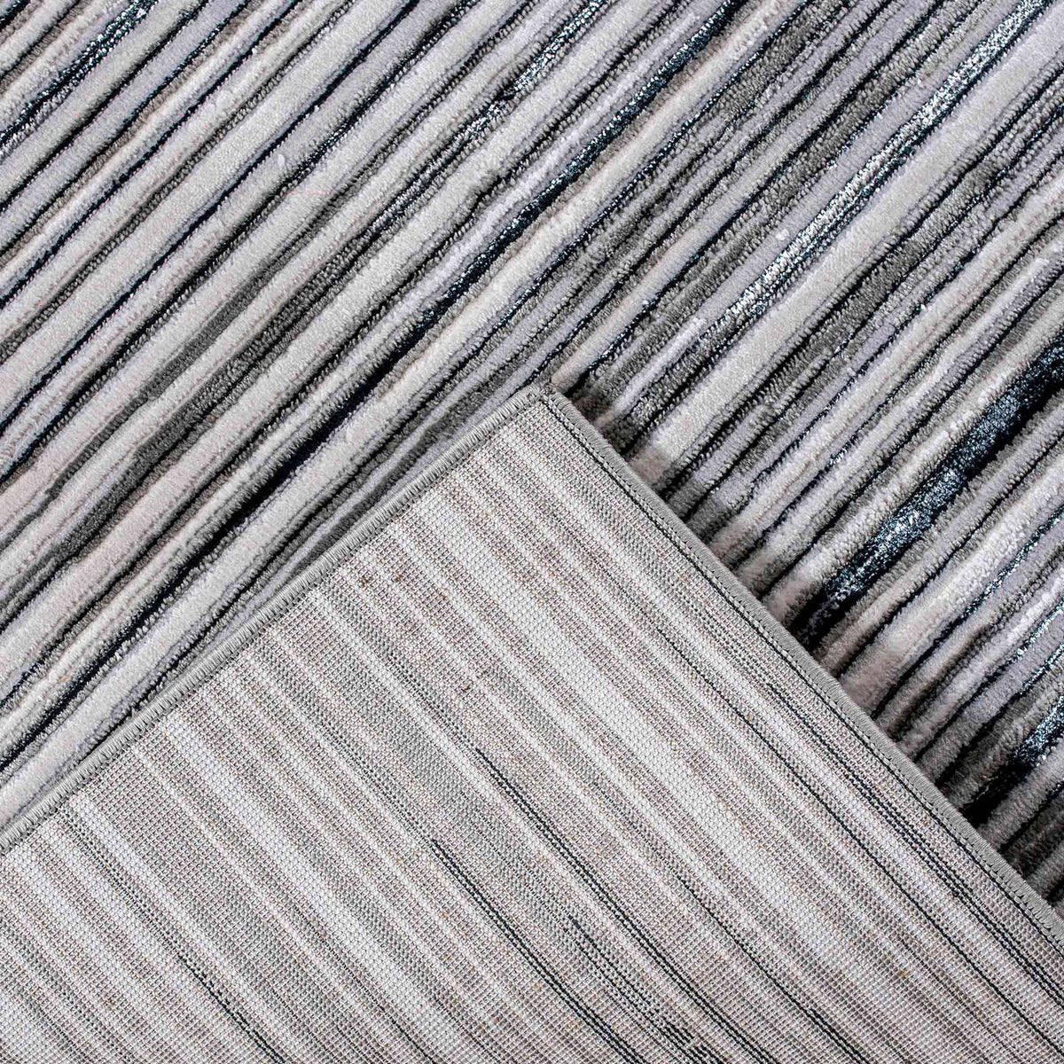 Tapete Decorativo Nela 1053C Negro / Beige – Contemporáneo · Interior