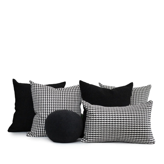 Set 6 Cojines Decorativos A&A Negro — Elegancia Atemporal · Interior