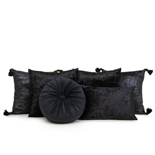 Set 6 Cojines Decorativos A&A Negro — Sofisticación Urbana · Interior