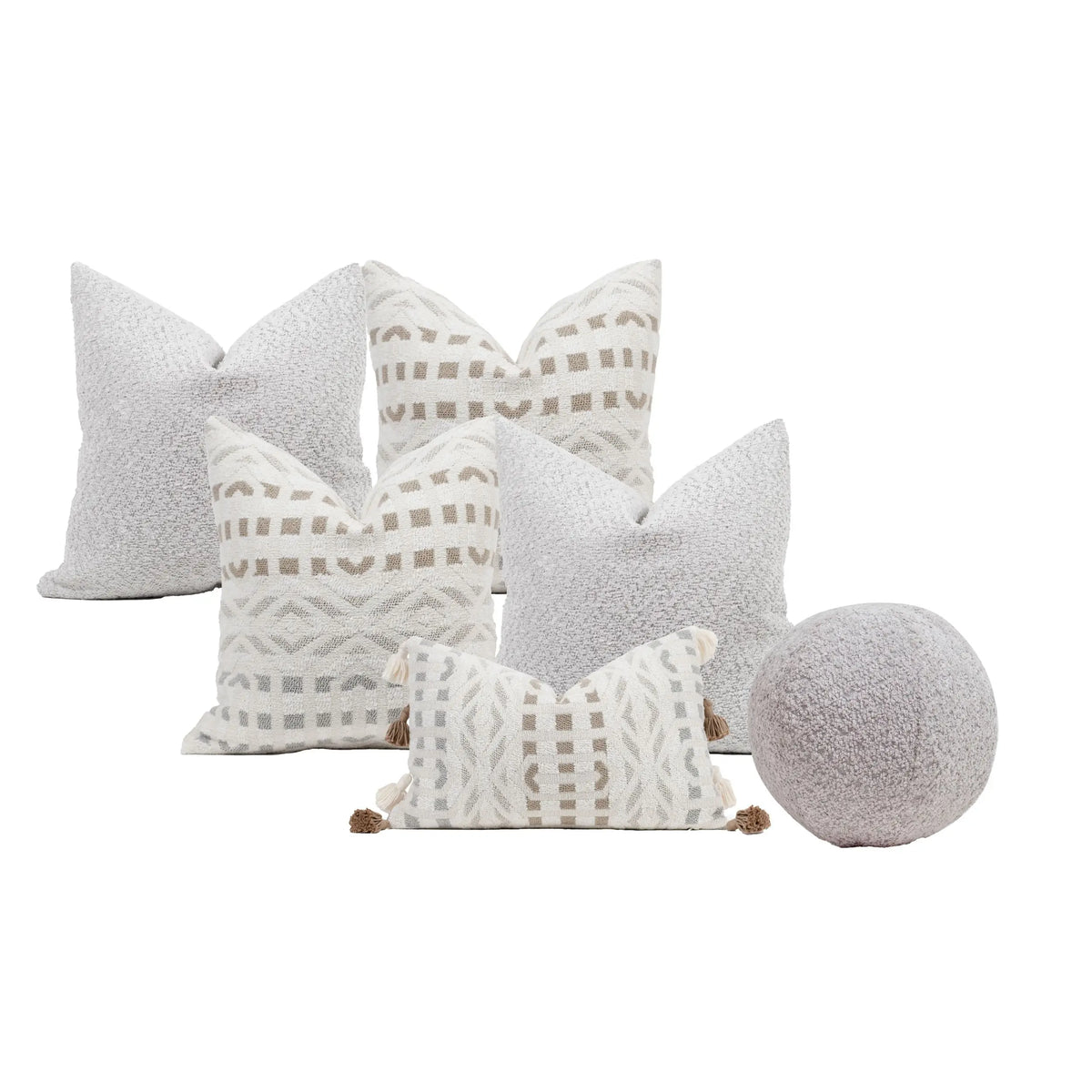 Set 6 Cojines Decorativos A&A Niebla — Serenidad Natural · Interior