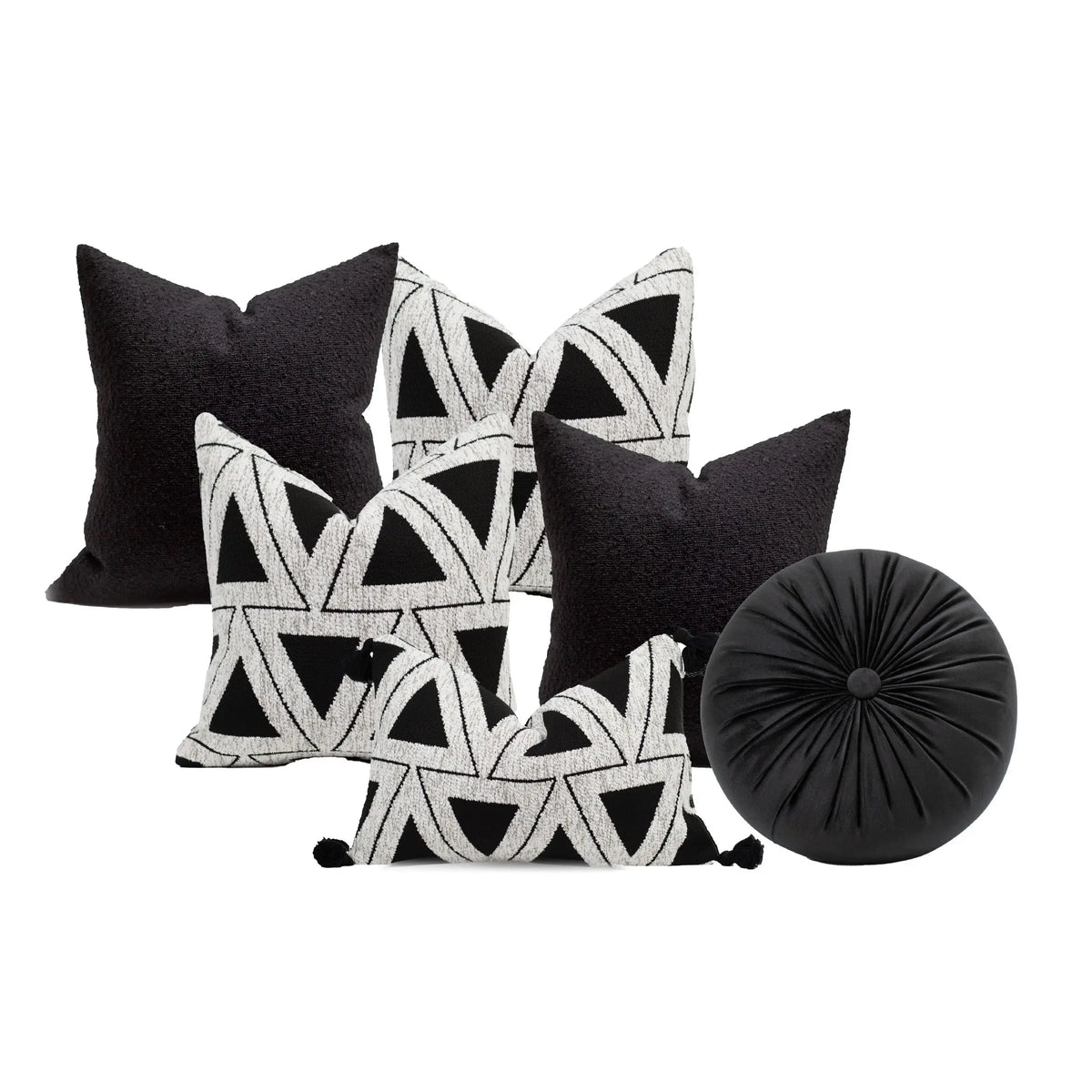 Set 6 Cojines Decorativos A&A Niebla — Geometría Nórdica · Interior