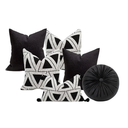 Set 6 Cojines Decorativos A&A Niebla — Geometría Nórdica · Interior