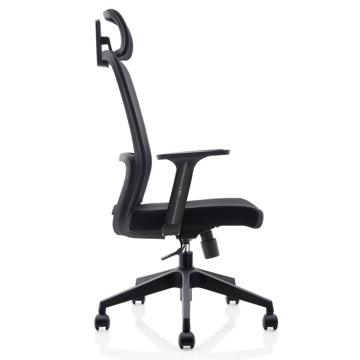 Silla Operativa OHE-175 Negro – Comodidad Profesional con Cabecera Ajustable