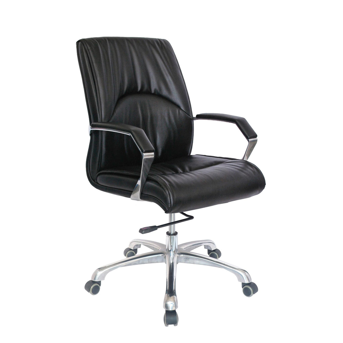 Silla de Dirección OHE-303 Negra – Estilo Ejecutivo con Acabado Soft Leather