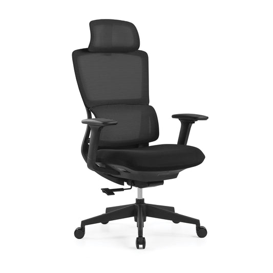 Silla Ejecutiva Dillon OHE-35 Negra – Diseño Ergonómico con Smart Tilt y Soporte Total