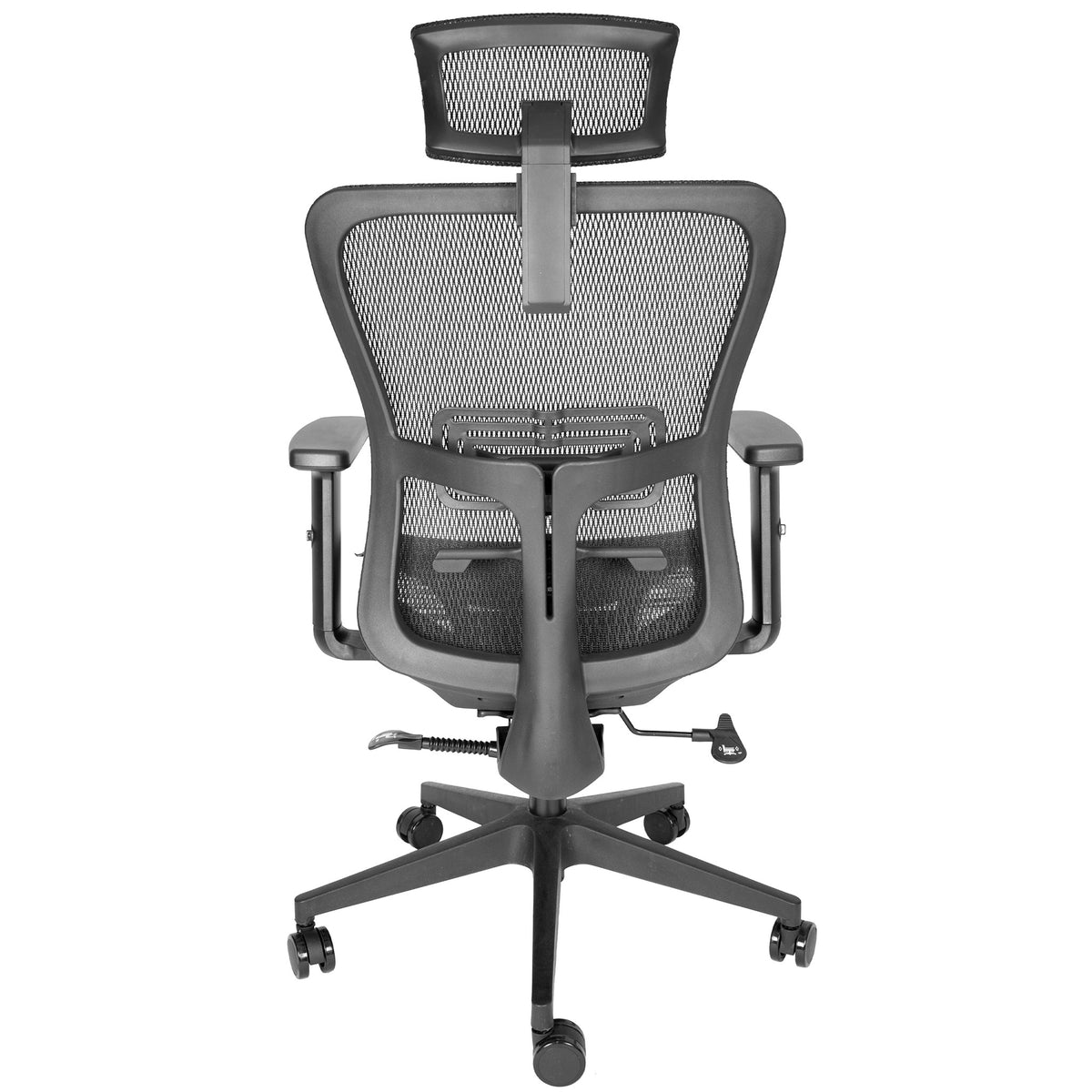 Silla Ejecutiva Draco OHE-605 Negra – Diseño Ergonómico con Soporte Lumbar y Cabecera Ajustable