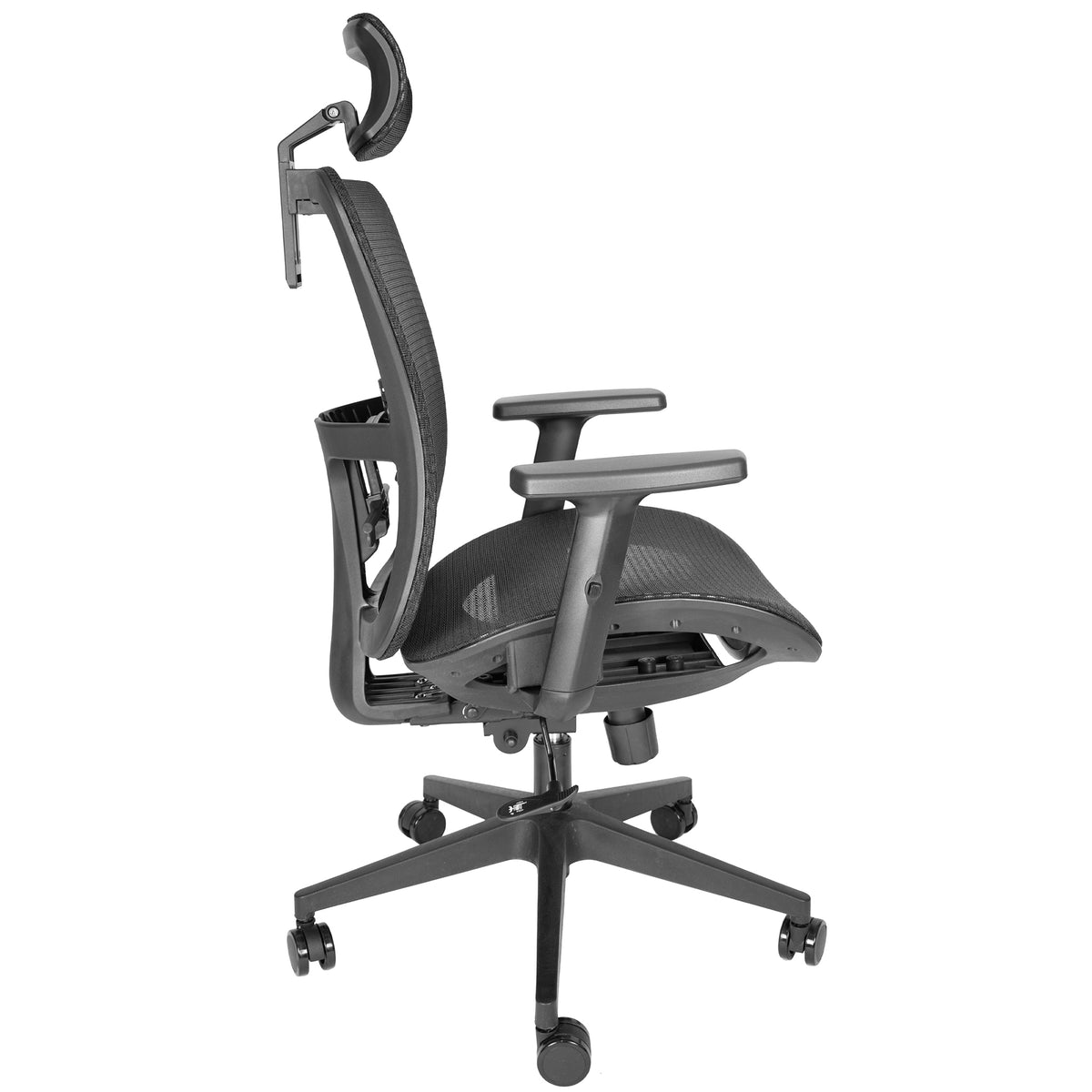 Silla Ejecutiva Draco OHE-605 Negra – Diseño Ergonómico con Soporte Lumbar y Cabecera Ajustable