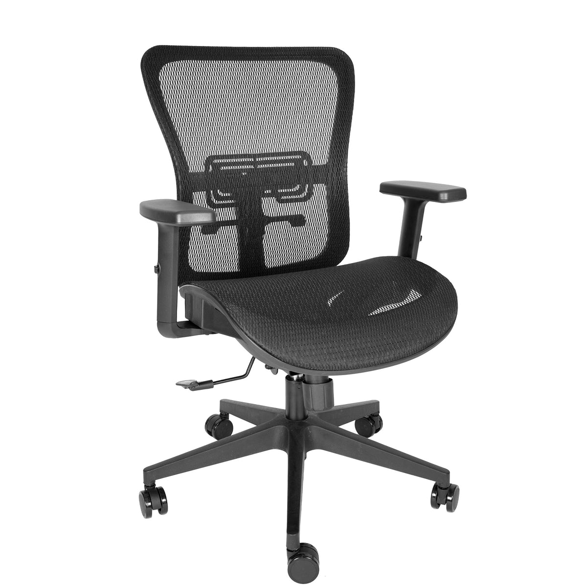 Silla Ejecutiva Draco OHE-605 Negra – Diseño Ergonómico con Soporte Lumbar y Cabecera Ajustable