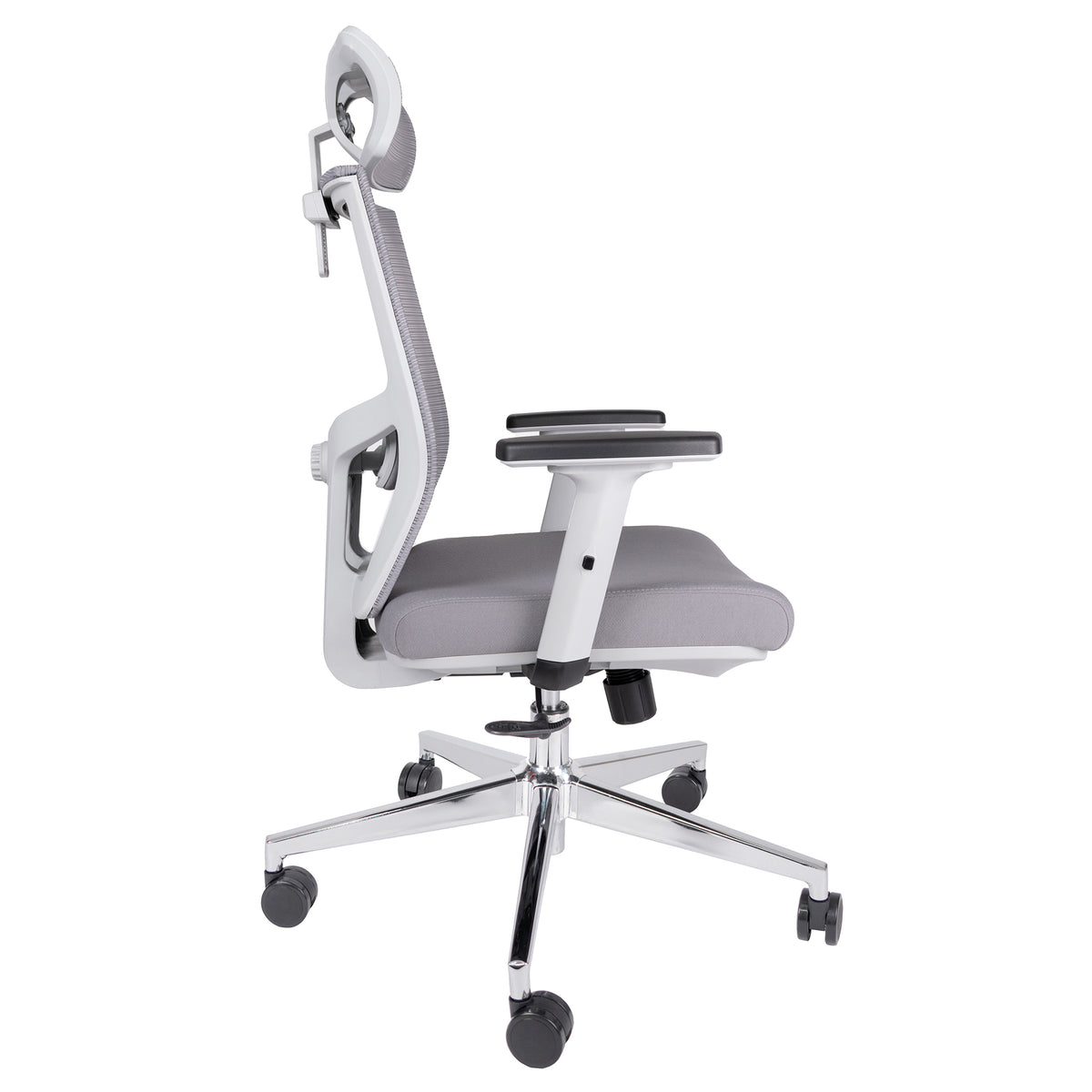 Silla Ejecutiva Aiko OHE-705 Gris – Diseño Ergonómico con Cabecera y Soporte Lumbar Ajustable