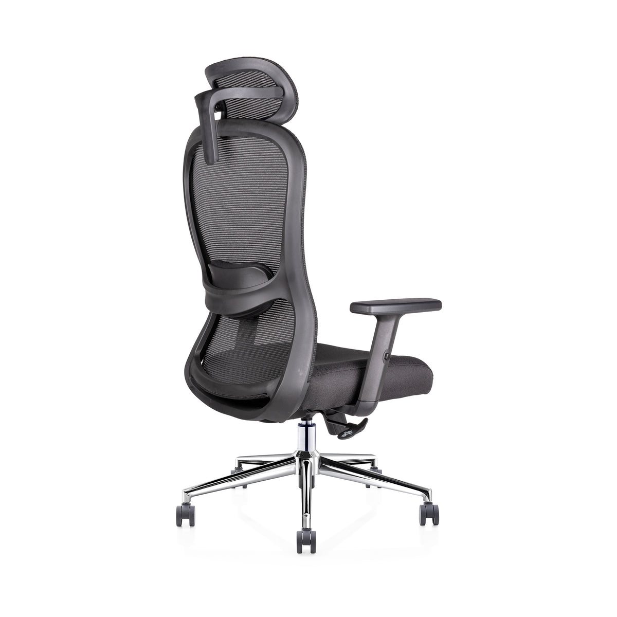 Silla Ejecutiva Athelier OHE-905 Negra – Ergonomía Avanzada con Cabecera y Espuma de Alta Densidad