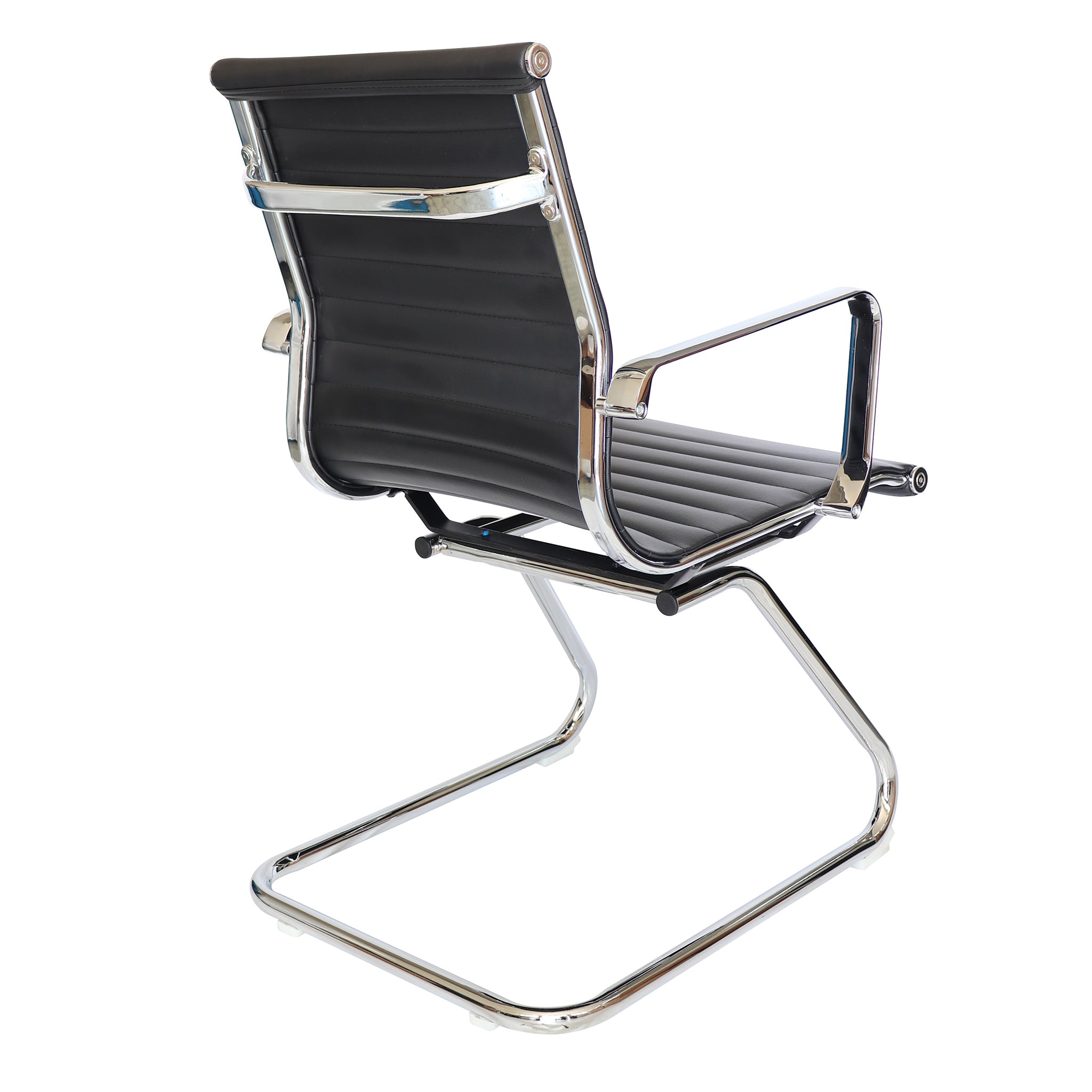 Silla de Visita Goetz OHV-208 Negra – Diseño Ejecutivo Tipo Trineo