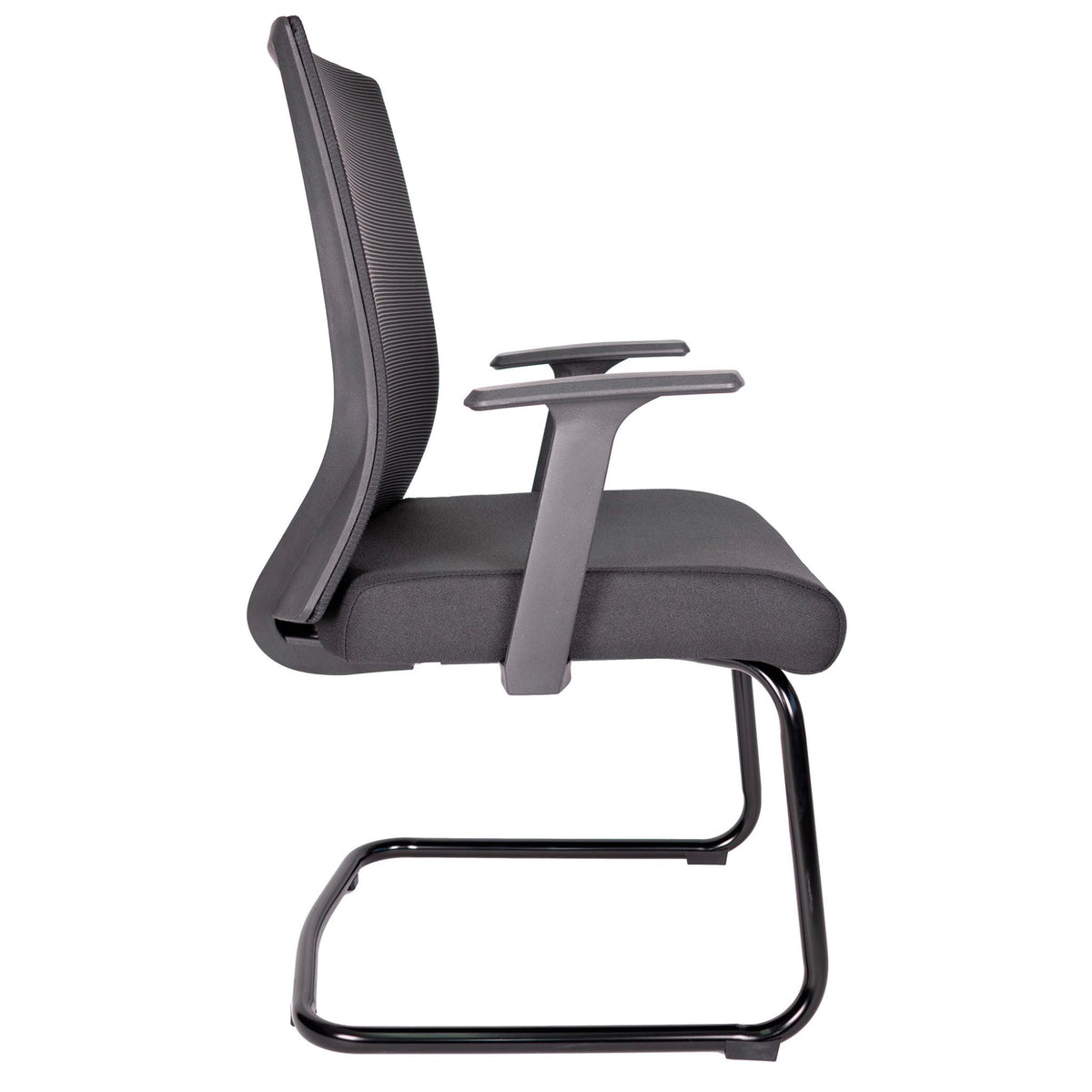 Silla de Visita OHV-68 Negro – Estilo Ejecutivo con Confort Ergonómico
