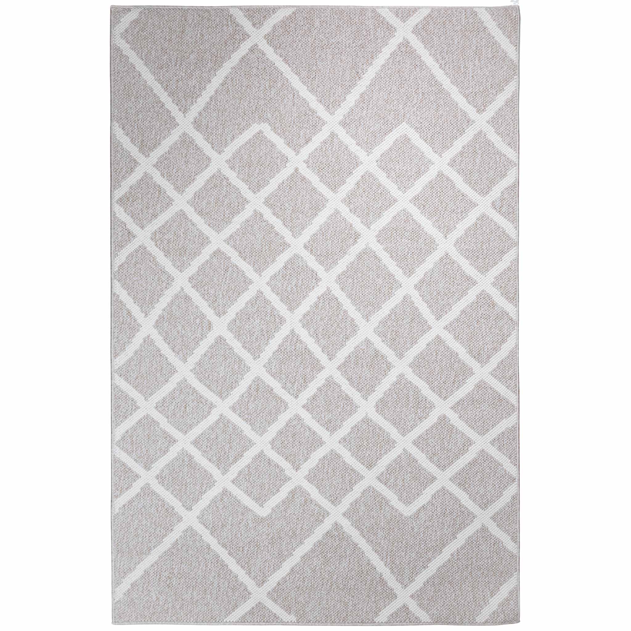 Tapete Decorativo Okara T9060 Beige / Crema – Geométrico · Interior