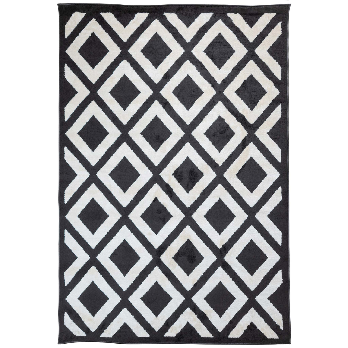 Tapete Decorativo Optika T9057 Crema / Negro – Geométrico · Interior