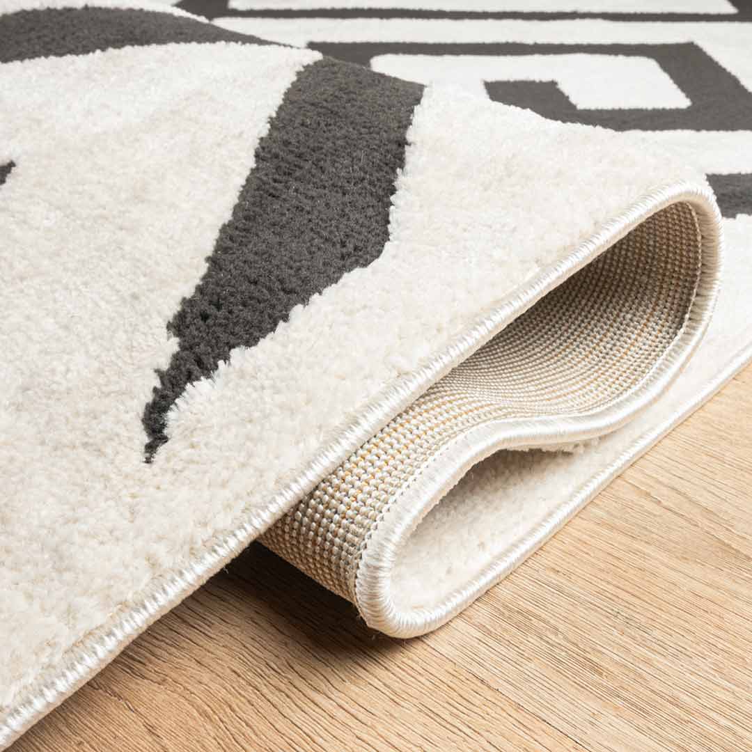 Tapete Decorativo Optica T9042 Crema / Negro – Geométrico · Interior