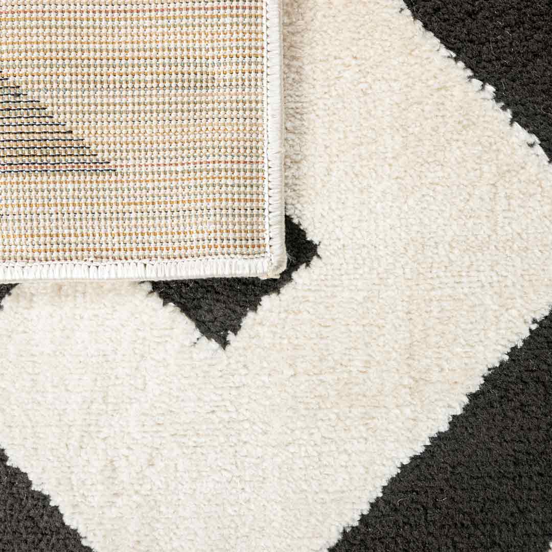 Tapete Decorativo Optica T9042 Crema / Negro – Geométrico · Interior