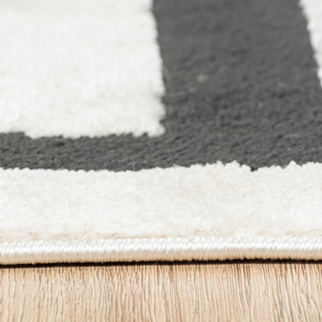 Tapete Decorativo Optika T9043 Crema / Negro – Geométrico · Interior