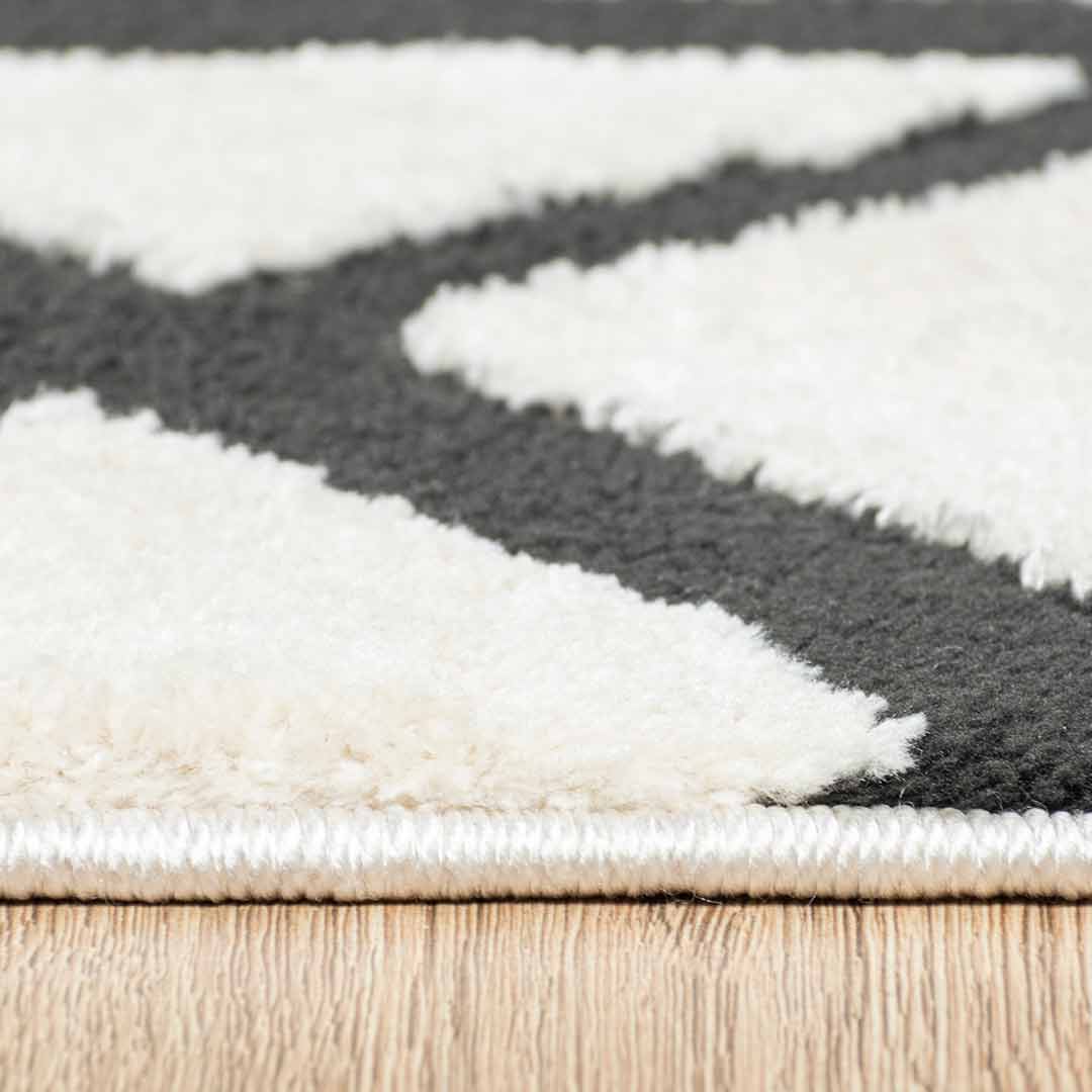 Tapete Decorativo Optika T9047 Crema / Negro – Geométrico · Interior
