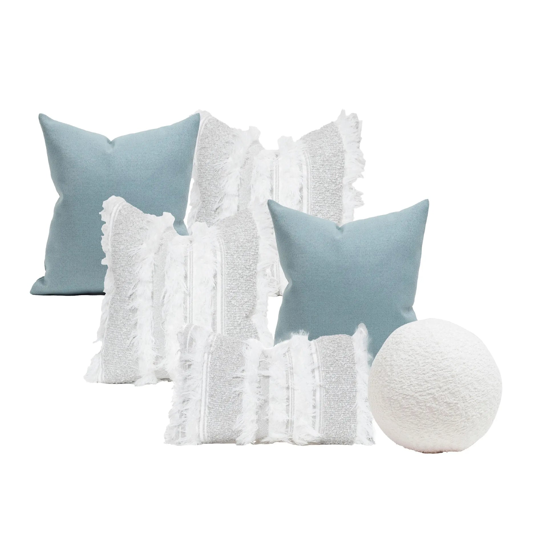 Set 6 Cojines Decorativos A&A Océano — Serenidad Azul Contemporánea · Interior