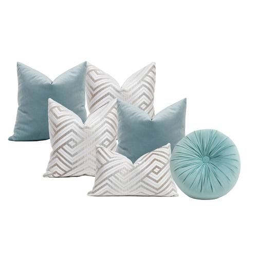 Set 6 Cojines Decorativos A&A Océano — Calma Contemporánea · Interior