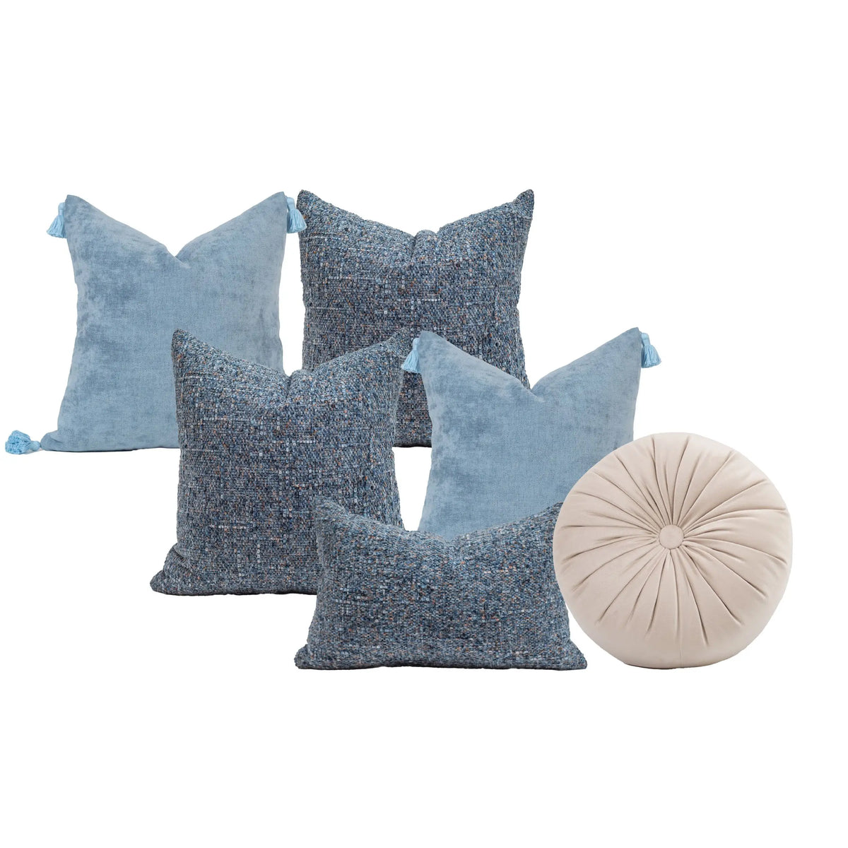 Set 6 Cojines Decorativos A&A Océano — Serenidad Contemporánea · Interior