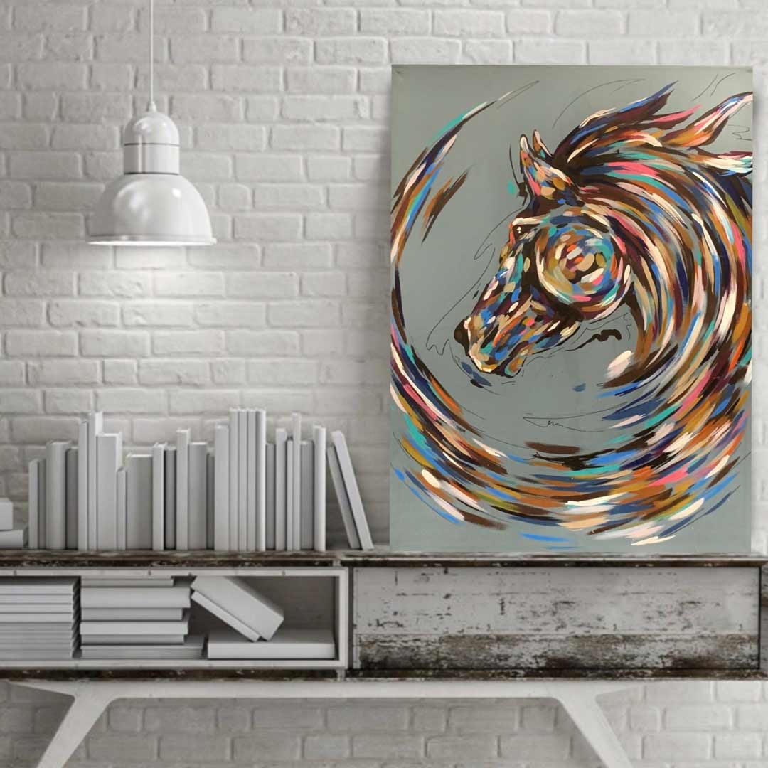 Cuadro Decorativo Spiral Horse