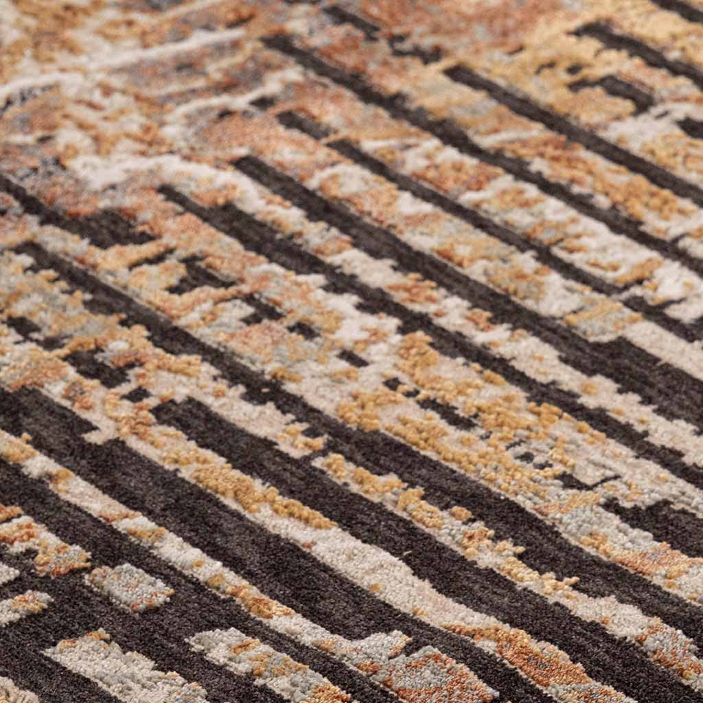 Tapete Decorativo Pinar 1076C Ocre / Charcoal – Abstracto · Interior