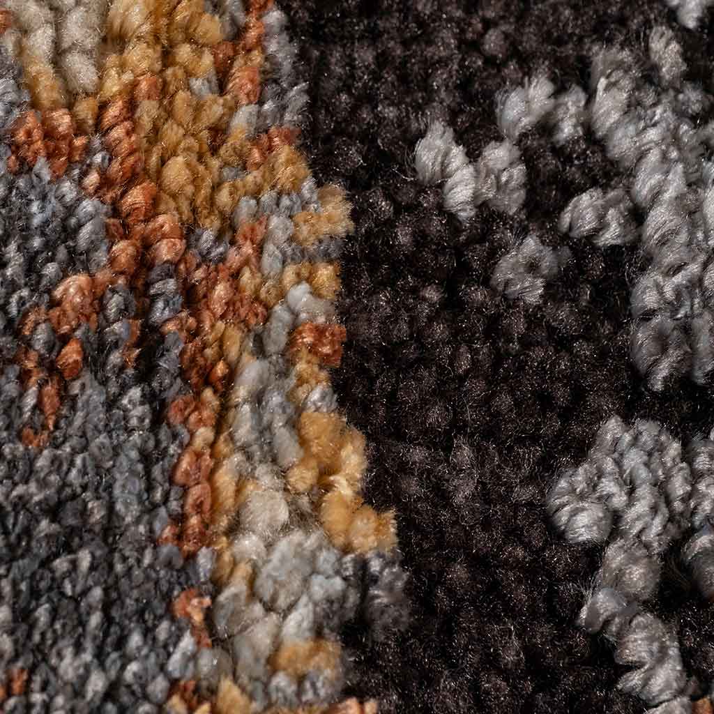 Tapete Decorativo Pinar 1076C Ocre / Charcoal – Abstracto · Interior