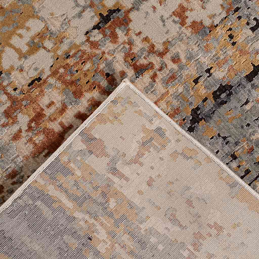 Tapete Decorativo Pinar 1079C Ocre/Azul / Multi – Abstracto · Interior
